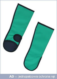 Jednopalcowa ochrona rąk AD 0,35 Pb Akcesoria Ochronne Beta AntiX 